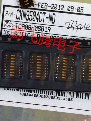 美国原装C&K 贴片8位拨码开关 TDA08H0SB1R 1.27间距 镀金脚 贴膜