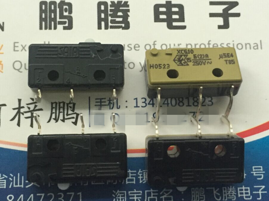 德国原装SAIA burgess 90度弯脚3脚微动开关 XCG10 6A 250VC 限位