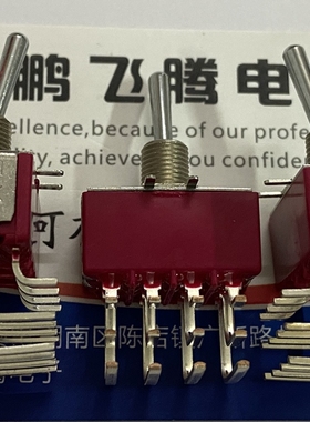 美国C&k 卧式弯脚3排 12脚2档拨动钮子开关7401SDAV2QE电源拨动2A