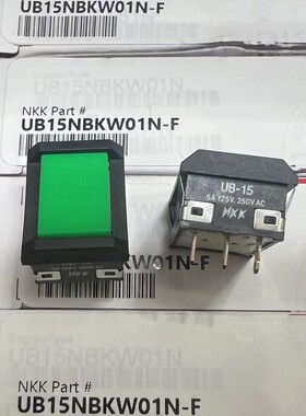 日本NKK UB15NBKW01N-F UB-15 24*17.8 面板控制按键开关 卡入式