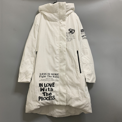 圣迪家街头通勤保暖棉连帽羽绒服