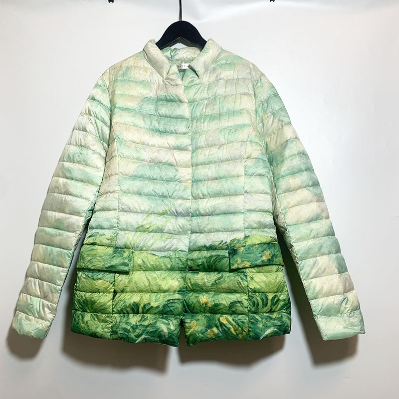圣迪聚酯纤维立领特价羽绒服