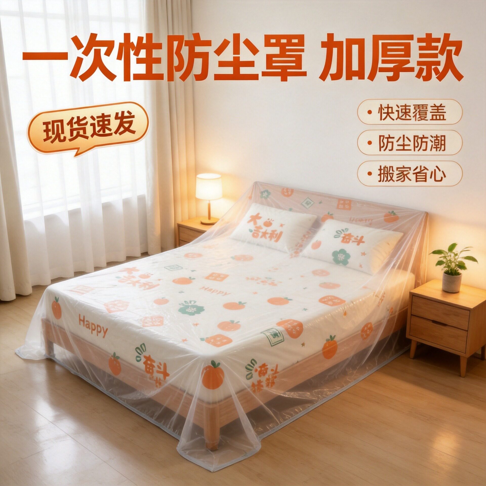 防尘罩家用双人床大沙发遮灰防尘