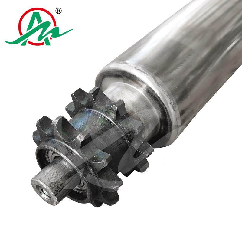 201佛山轮单排带动力链轮托辊广东不锈钢辊非标直径304双链轮滚筒