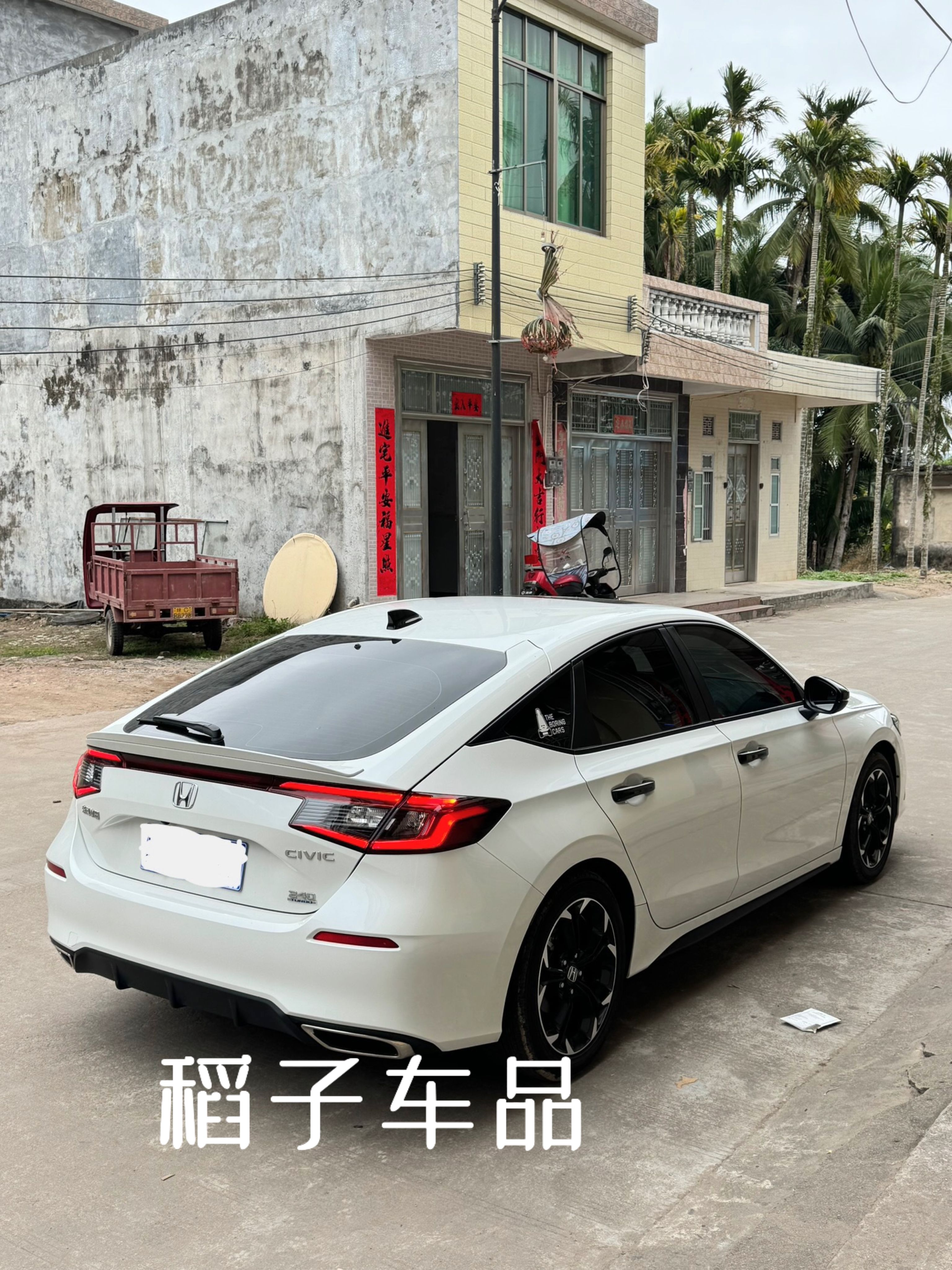 适用于十一代两厢思域小尾翼MAX款改装型格三厢尾翼FL5美版压顶翼