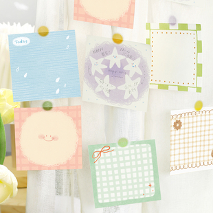 便签分装|NOTE FOR叠色梦境 彩铅可爱盐系留言备忘手账拼贴素材纸