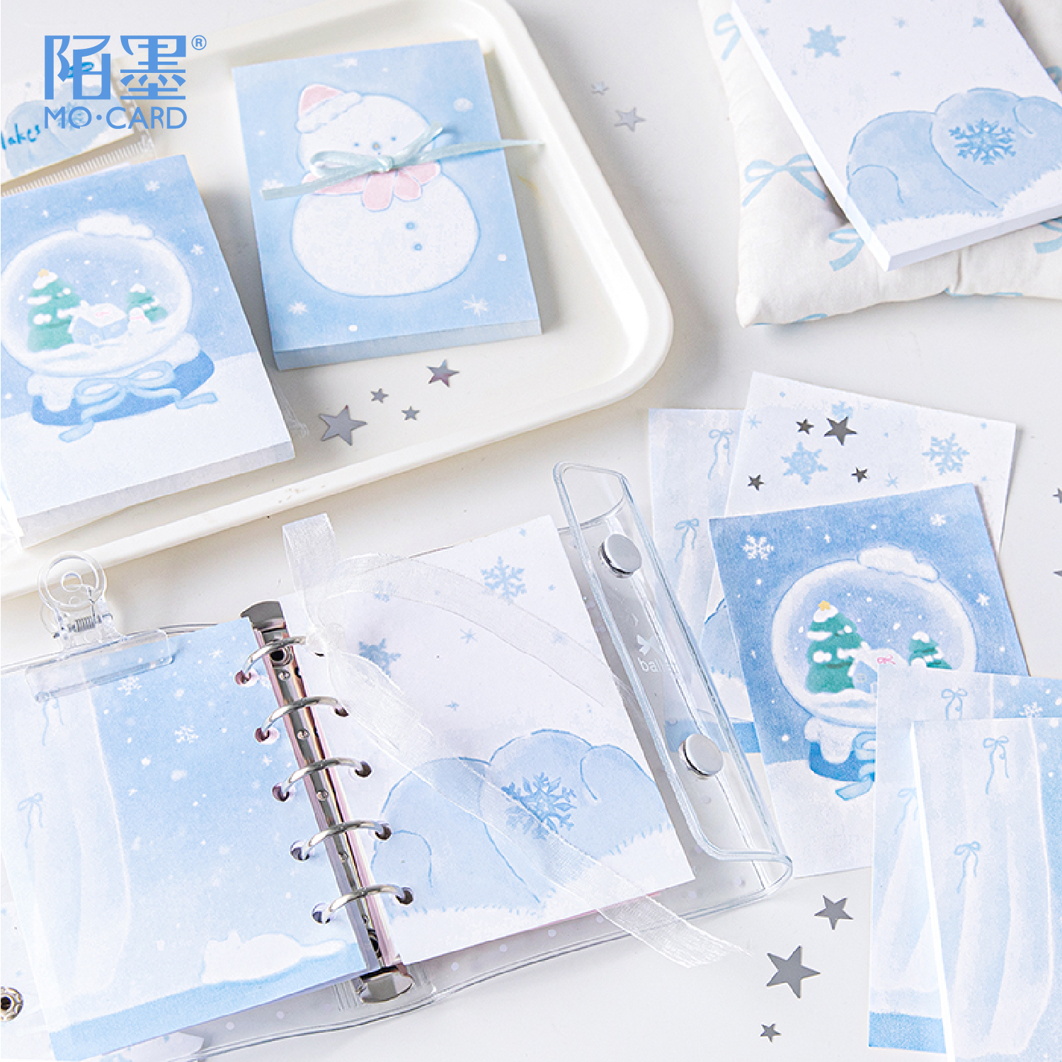 便签分装|陌墨 冬日来信 清新梦幻冬日氛围 小清新治愈手账素材