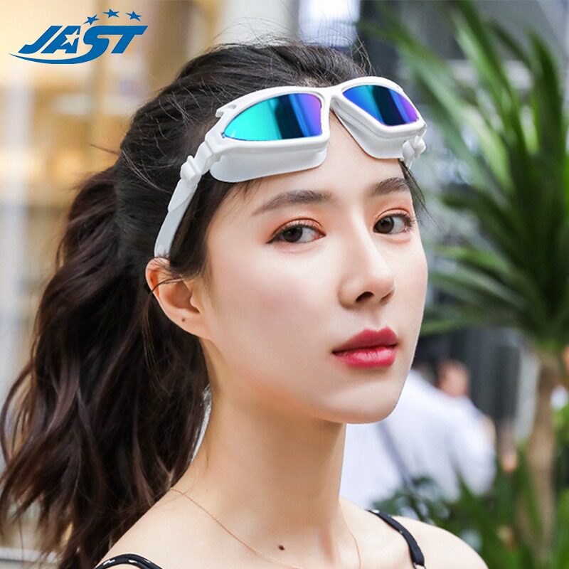 德国JAST箭鱼游泳镜佳斯特大框防水防雾男女高清泳镜208M 送泳帽