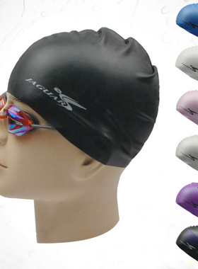 捷佳硅胶游泳帽 内颗粒泳帽 男女长发头彩色帽 阻力小超耐用sc601