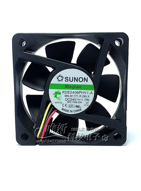 台湾建准6CM 6015 24V1.7W KDE2406PHV1-A 超静音 变频器散热风扇