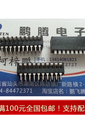 进口OTAX 10位拨码开关 侧拨 琴键式拨动编码 2.54mm间距KSP10B