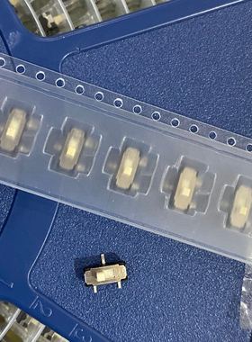 进口美国C&K JS102011SCQN 拨动开关3脚2档 贴片双排 品字脚 白柄