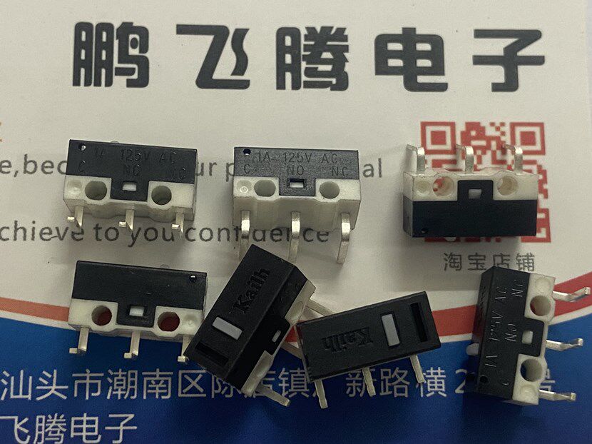 正品KAILH凯华 右弯脚 鼠标微动开关蝰蛇2000精英版2013曼巴侧键