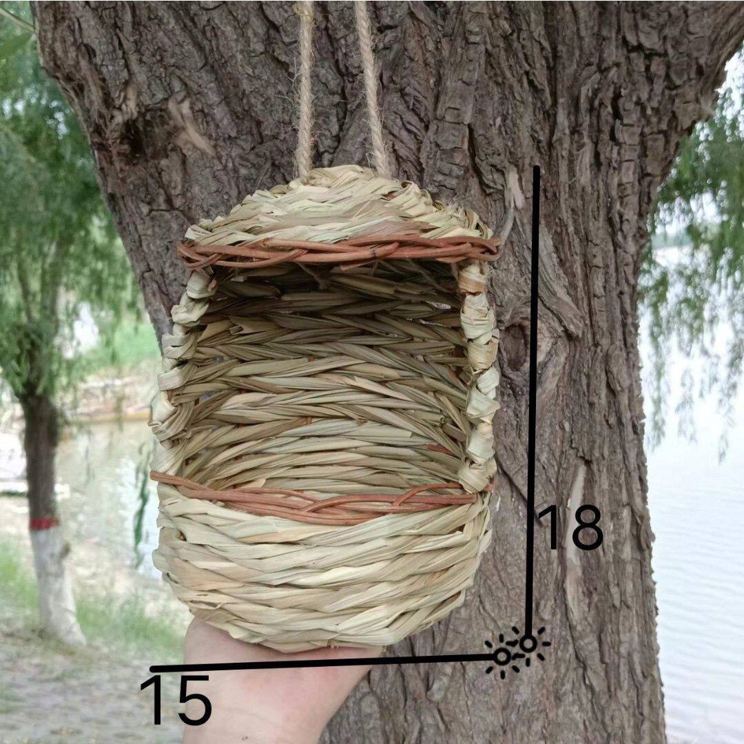 手工大号草编鸟窝鸟巢鸽子窝八哥鹩哥牡丹玄凤虎皮鹦鹉松鼠龙猫窝