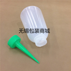 。特厚款250ml透明塑料瓶 塑料尖头瓶 油壶 胶壶胶瓶180mm×67mm