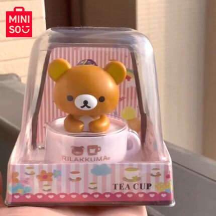 轻松熊点头玩偶桌面摆件创意装饰品咖啡杯子公仔玩具生日礼物女生