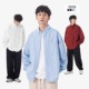 STUDIO 日系CityBoy新款 纯色长袖 YOKE 衬衫 男女宽松休闲百搭衬衣