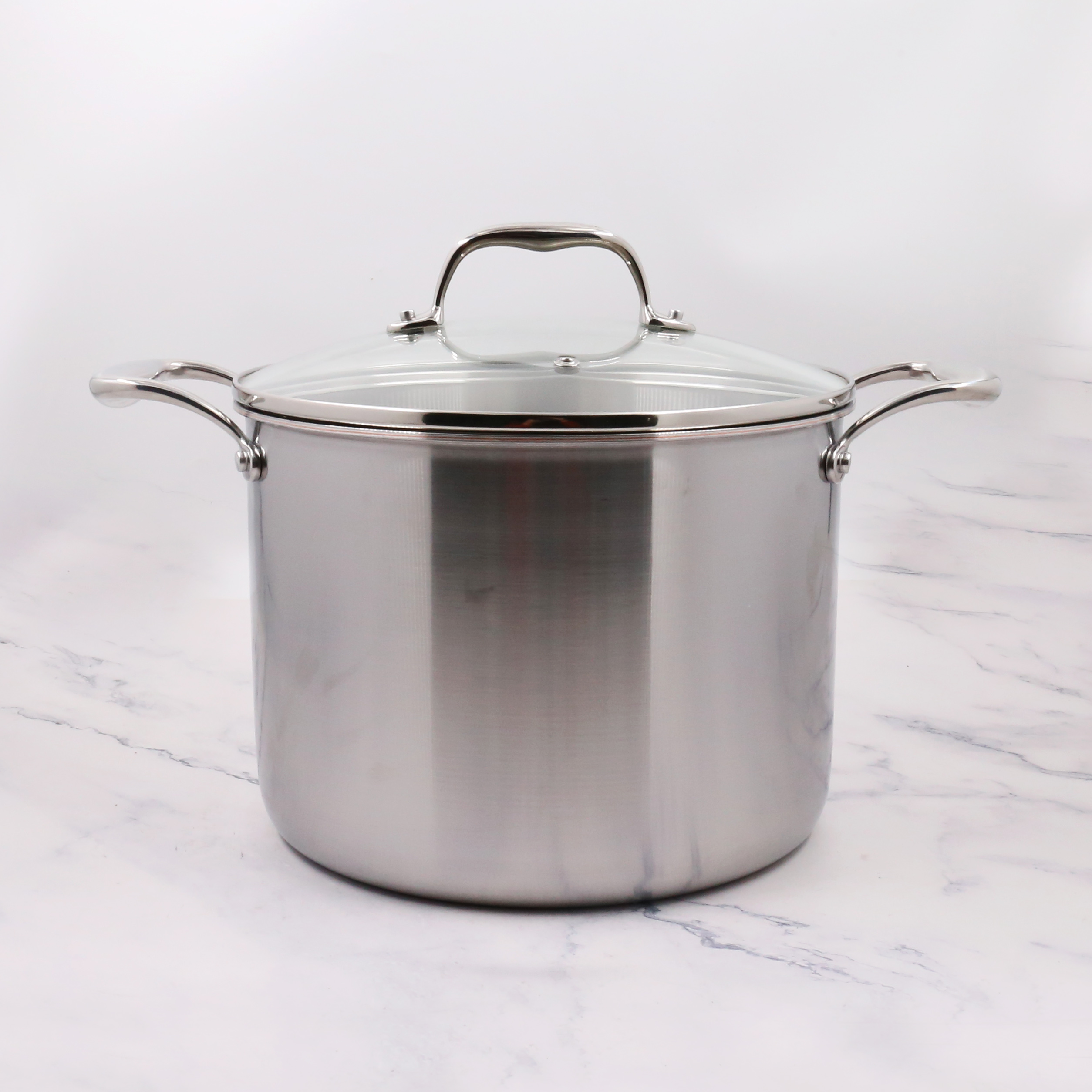 夹铜高品质18-10不锈钢24cm汤锅煲复合钢炖锅粥锅面条锅蒸锅焖