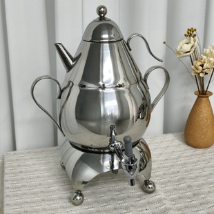 德国索林GEN全钢子母烧水茶壶18 10镜面抛光轻奢风聚餐多人使用