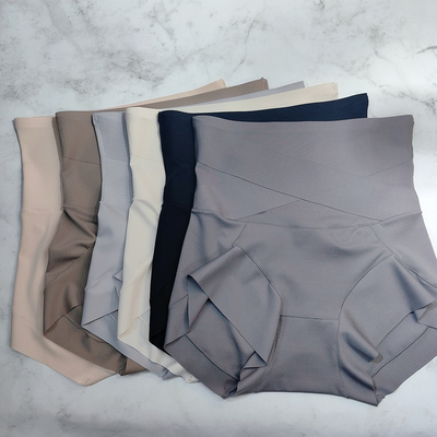 春夏新款高腰收腹提臀塑形丝滑无痕不卷边收小肚腩产后塑形三角裤