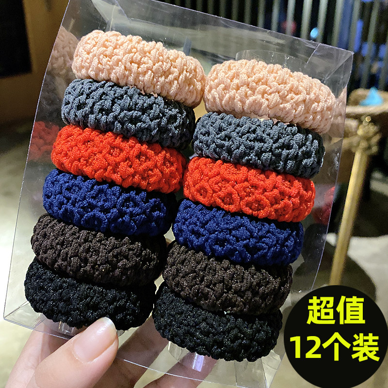 皮筋女扎头发高弹力基础橡皮筋发圈胶圈发绳成年头绳粗扎马尾头饰