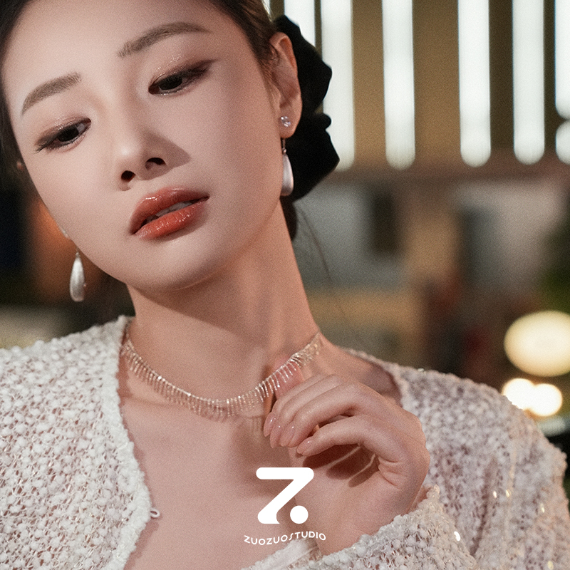 超仙锁骨链气质高级设计感项链女