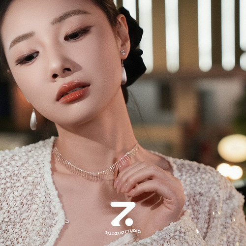 超仙锁骨链气质高级设计感项链女