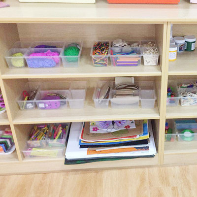 特价幼儿园美工盒塑料储