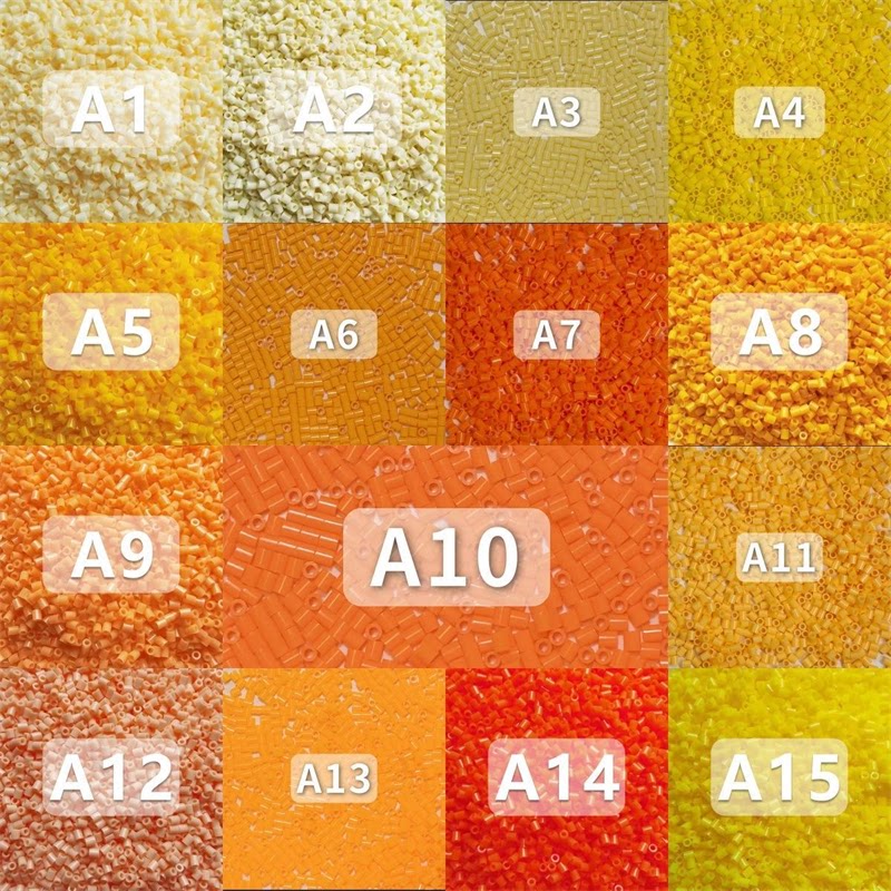 贝壳家拼豆补充包MARD同款融合豆A系列补充装3d立体高品质黑白豆