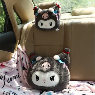 少女心可爱公主美乐蒂恶魔汽车座椅头枕护颈枕靠枕腰靠车内饰用品