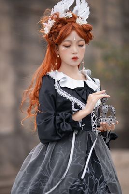 【羽生】一角驴原创Lolita古典哥特宫廷opLolita春秋季长袖连衣裙