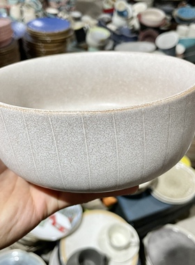 0327哑光复古粉面碗6.5英寸微瑕（全场2件包邮）