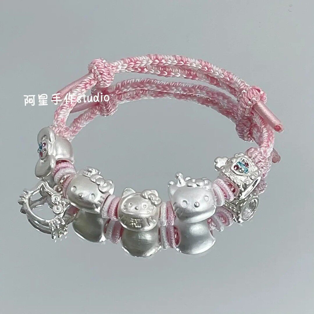 阿星手作凯蒂猫库洛米手工编绳