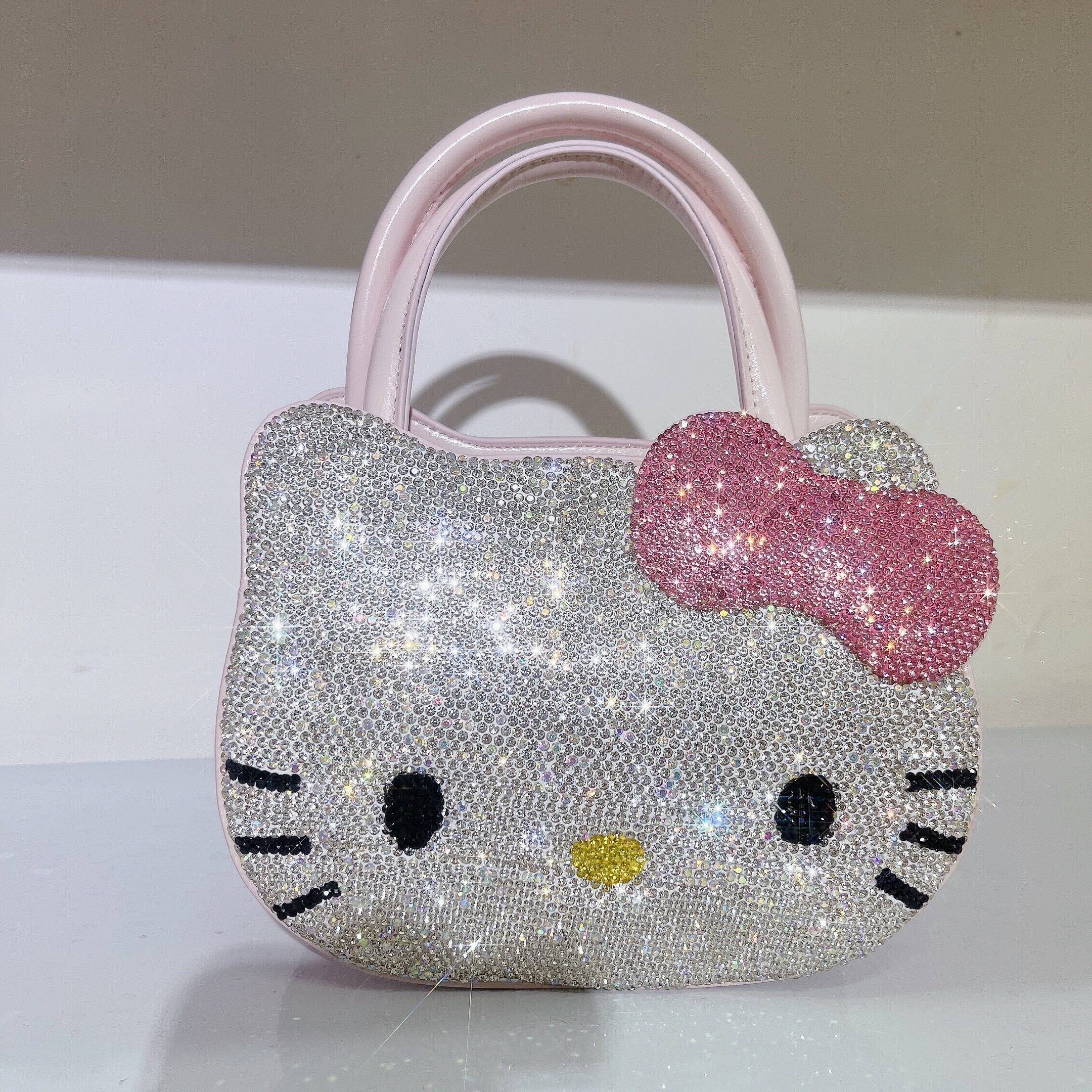镶钻HelloKitty美乐蒂高颜值公主风轻奢手提包斜挎女包