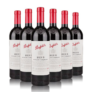 奔富红酒BIN8西拉赤霞珠干红葡萄酒澳洲原瓶进口送礼收藏聚会佳酿