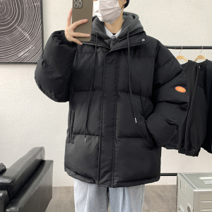 冬季新潮保暖加厚假两件连帽男休闲宽松衣MY0703 P75图片