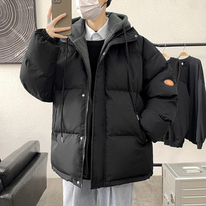 冬季新潮保暖加厚假两件连帽男休闲宽松衣MY0703 P75图片