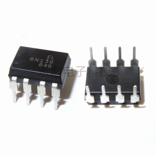 原装Everlight亿光 EL6N136 6N136 直插DIP-8光耦 高速光电耦合器