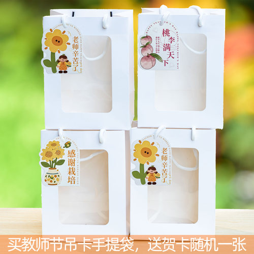 教师节手提袋礼品袋送卡片