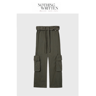 Narchi虞书欣低腰宽松辣妹大口袋工装 Written Nothing 裤 现货