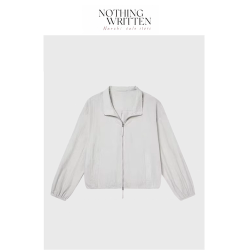 【现货】Nothing Written Narchi棉混纺翻领拉链外套女休闲短外套