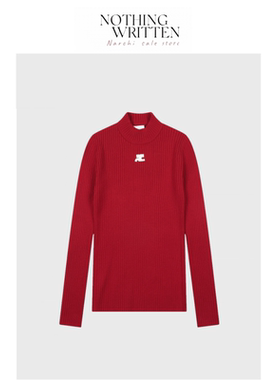 【现货】Nothing Written Narchi jennie同款半高领针织打底衫女