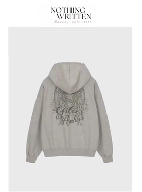 【现货】Nothing Written Narchi韩国小众星星翅膀连帽卫衣外套