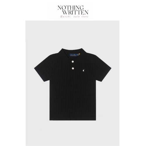【现货】Nothing Written Narchi小马刺绣麻花针织衫短袖POLO衫