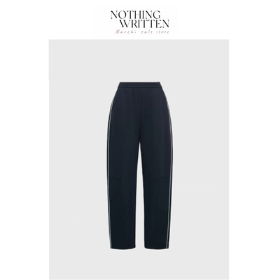 【现货】Nothing Written Narchi松弛感锥形藏青色运动长裤卫裤女