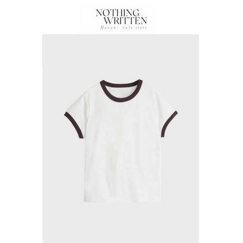 【现货】Nothing Written Narchi女修身版型圆领短袖T恤上衣夏季