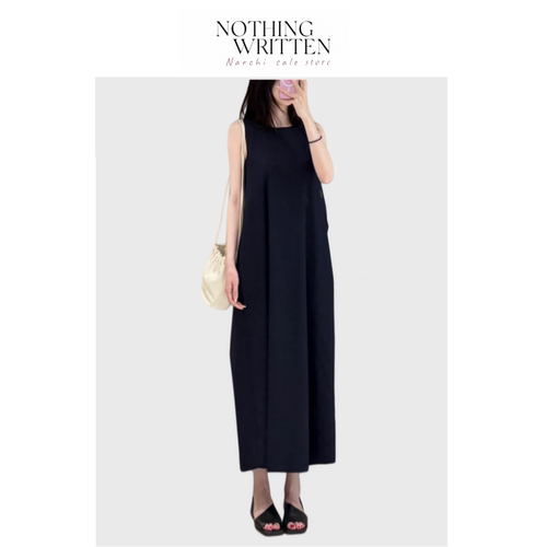 【现货】Nothing Written Narchi女装休闲版型露背扭结长款连衣裙