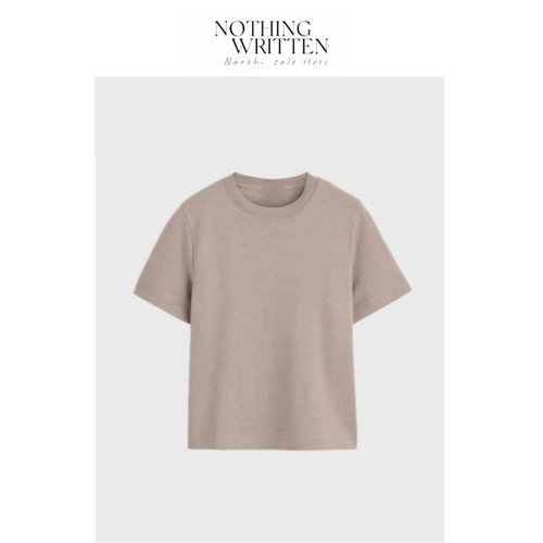 【现货】Nothing Written Narchi圆领T恤基础款短袖上衣春季新品
