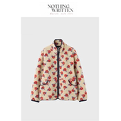 Narchi韩国小众复古立领玫瑰摇粒绒外套 Written 现货 Nothing