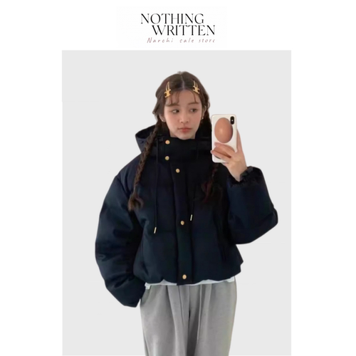 【现货】Nothing Written Narchi EGG羽绒服女连帽鹅绒外套小个子
